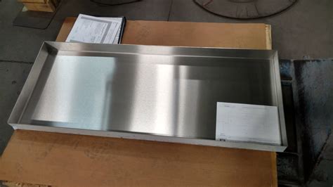 custom steel rectangular box|custom fabricated metal trays.